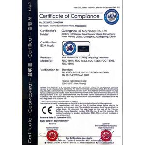 Guangzhou HS Machinery Co., Ltd. Сертификации
