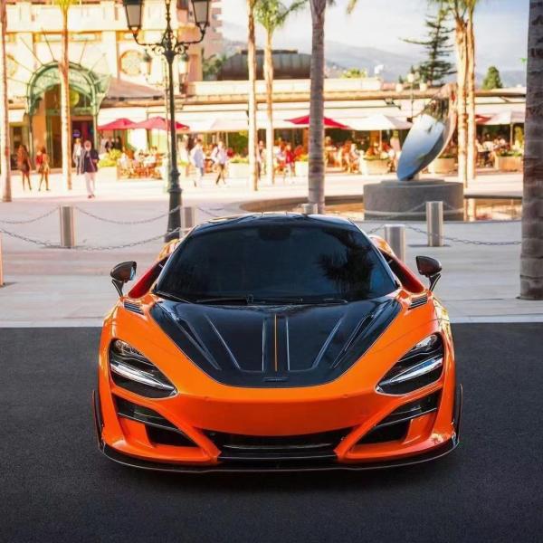 Fibre de carbone sèche pour McLaren 720s Kit de carrosserie en fibres de carbone 720s Amélioré à l'avant et à l'arrière de l'avant et de l'arrière