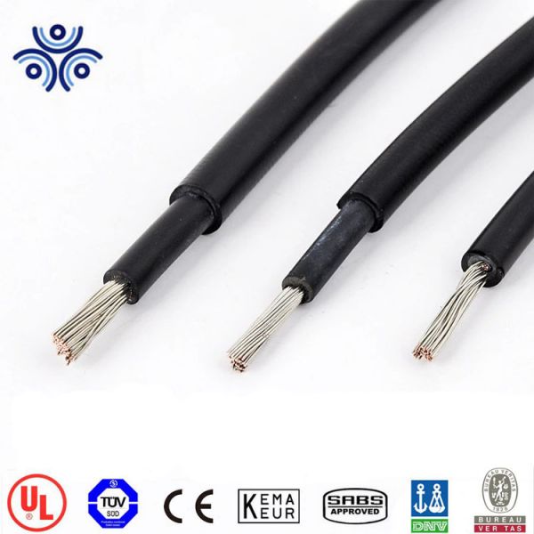 Quality DJX cable 6mm2 / 4mm2 H1Z2Z2-K Solar PV Photovoltaic Cable with TUV Certification