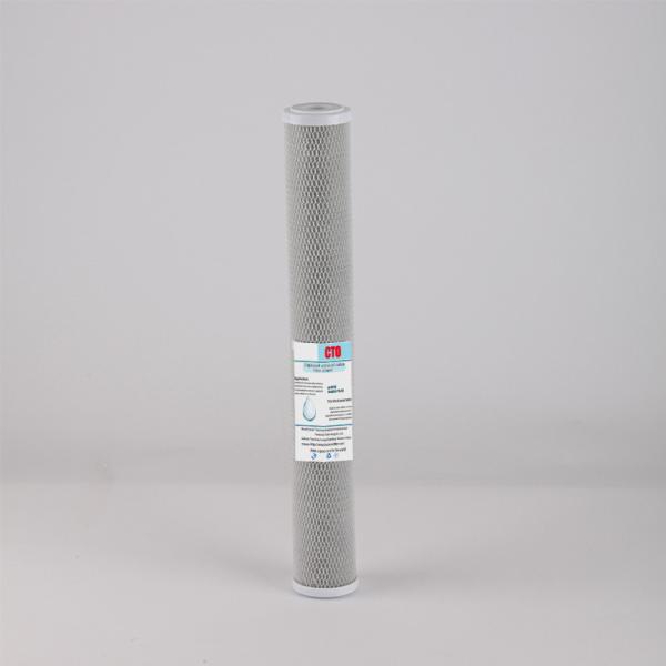 20 polegadas de boca plana elemento de filtro de carbono comprimido para máquina de água pura comercial