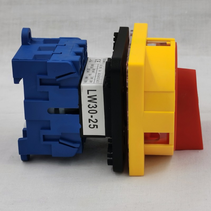 LW30 Series 25A AC Rotary Isolator Disconnect Switch 3-Pole Main AC Isolator with Din Rail Mounting IP65 Cam Switch