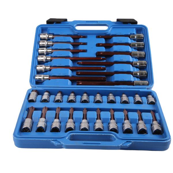 S2 Material Customized 32pcs T Type Bit Socket Set 55MM To 200MM