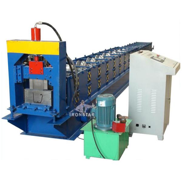 “Ironstar Aluminium Galvanized Steel Sheet K Gutter Roll Forming Machine K Style Gutter Making Machine”