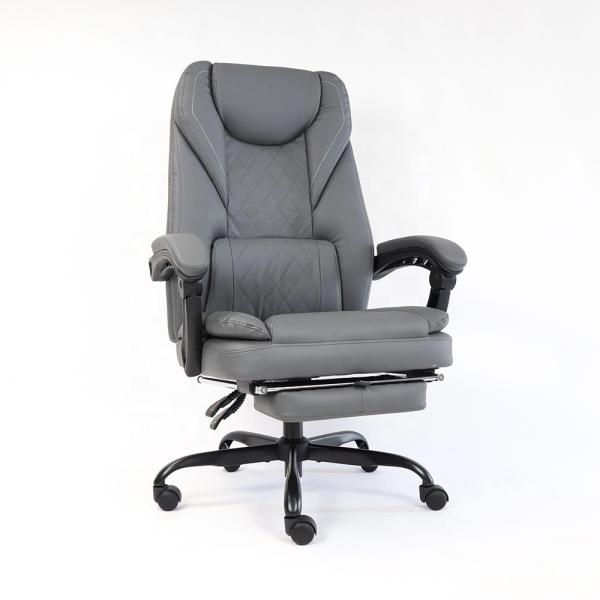 Executive Chair with Footrest Anji Manufactures Comfortable PU Leather Swivel Chair