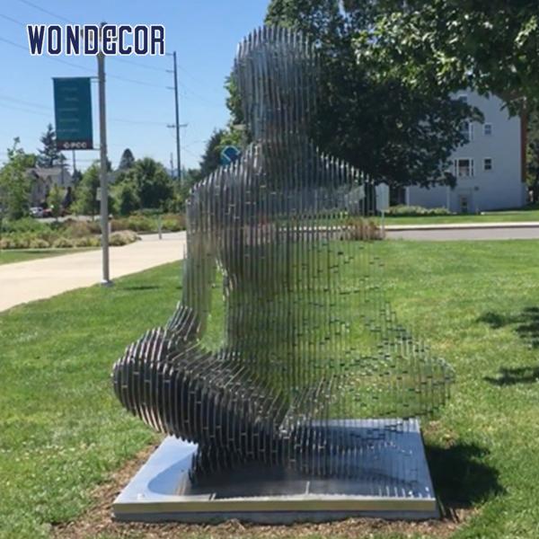 150cm выкованная скульптура металла исчезая современная диаграмма скульптура