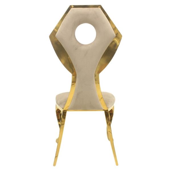 Stainless Steel Frame Padded Dining Room Chairs Modern Marble Dining Room Furniture