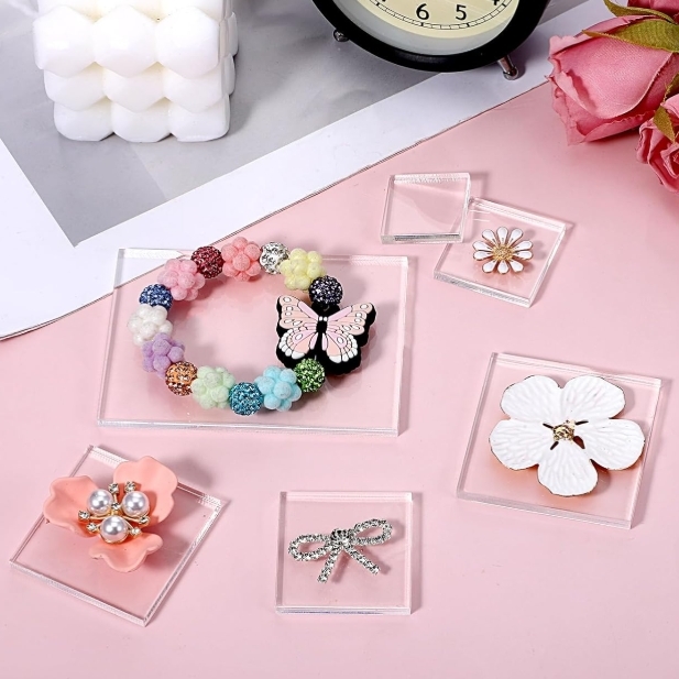 Transparent Design Solid Acrylic Cubes For Display Stand And Cube Base