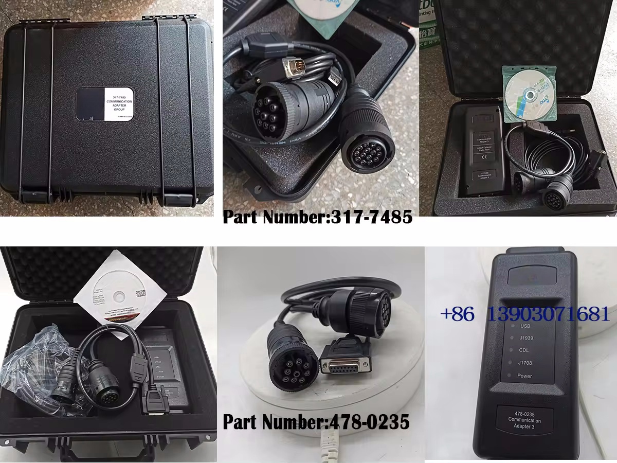 ET3 ET4 Adapter 478-0235 Excavators Truck Diagnostic Tool for CAT Communication Adapter 1 Set 4780235 317-7485
