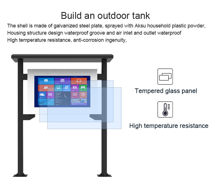 6.5ms 2000cd/M2 пылезащитное TFT рекламируя дисплей Lcd