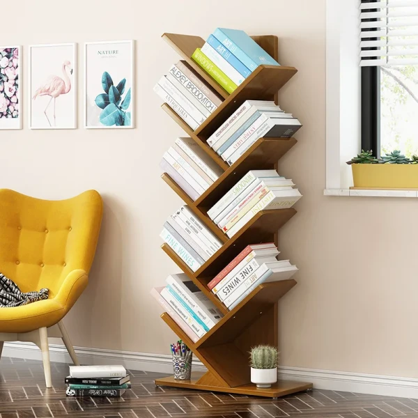 Living Room Floor-standing Children's Tree-shaped Bookshelf Space-saving Storage Rack for Multi-layer Book Shelf Bookcase