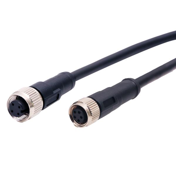 Automation IP68 Waterproof Connector Female Right Angle Circular Connector Sensor Cable