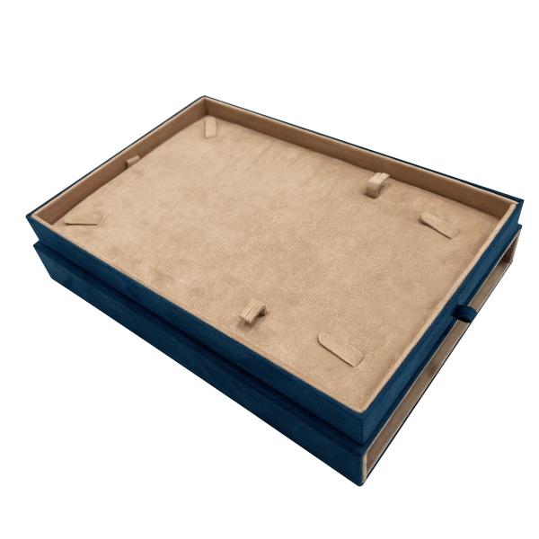 High End Suede Drawer Jewelry Packing Box For Ring Earring Pendant Bangle Bracelet
