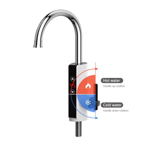 230V 3300W 3s Heating Tankless Instant Heating Electric Water Heater Faucet Tap For Kitchen