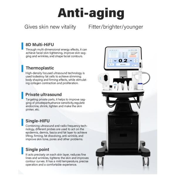 Professional 5 in 1 Skin Facial Lifting Multi-lines 8D Hif Body-slim Lipo Hif Vaginal Tightening Hif Beauty Machine 2025