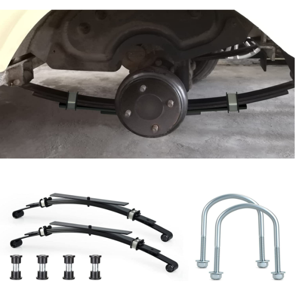 Heavy Duty Rear 4-Leaf Spring Kit with Bushings & Sleeves for Club Car DS Golf Cart 1014675