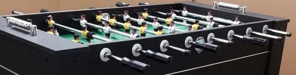 Easy Assemble Standard Foosball Table , MDF Soccer Game Table With Leg Ball Return