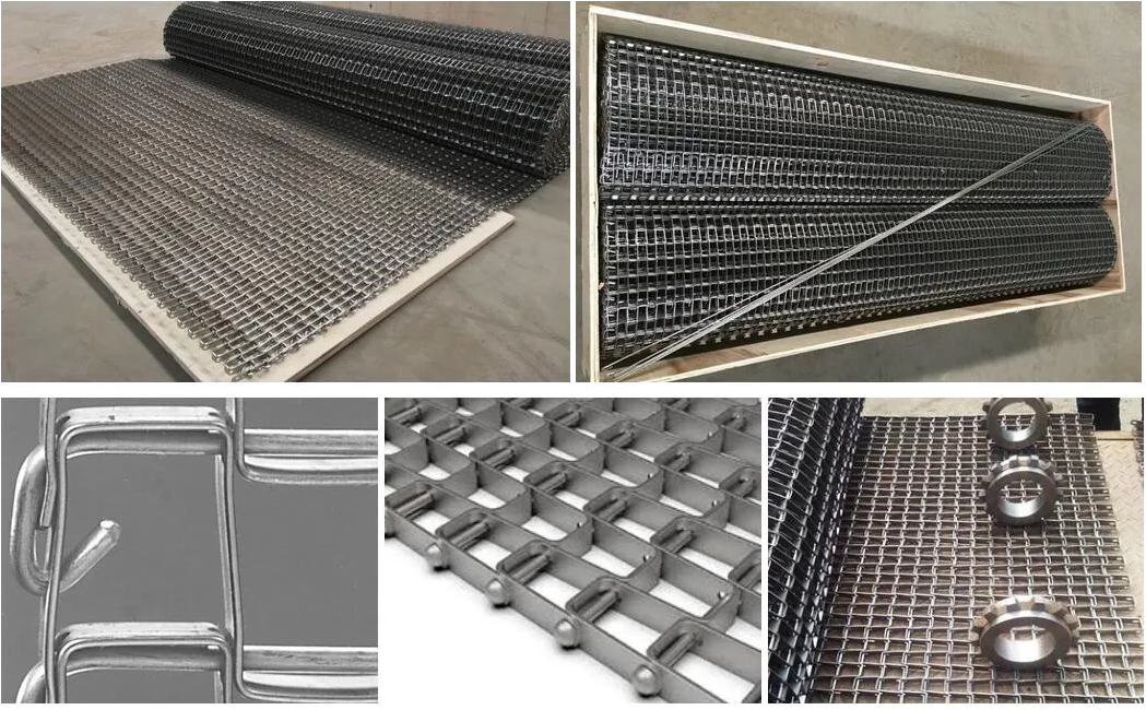 Horseshoe Conveyor Belt Metal U Shape Honeycomb Belt Mesh