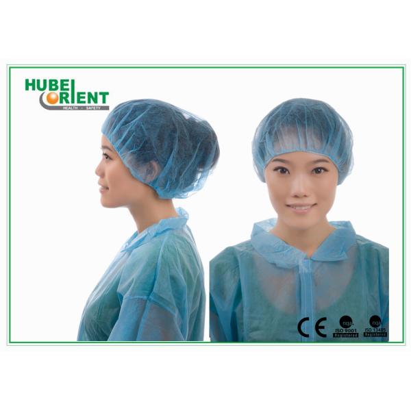 Устранимые не сплетенная синь крышки полипропилена Breathable Bouffant/красный/белый