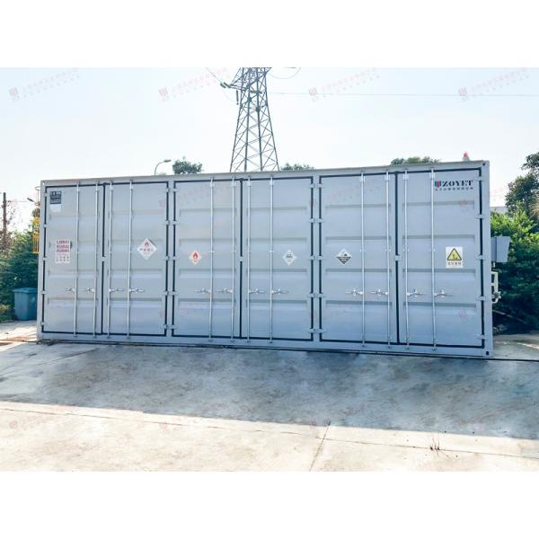 20Ft Fire Or Electric Heated Asphalt Bitumen Tank Container With Customized Door