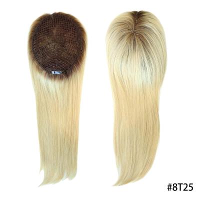 Hot Sale Brazilian Virgin Hair Topper Human Fish Net Women Topper Human Hair Toupee Raw Hair Topper for Women