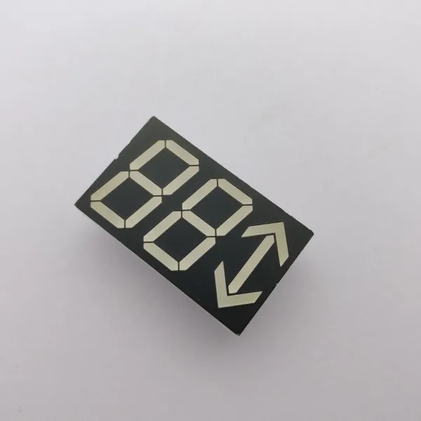 Elevator Floor Indicator: High-Visibility Red 7-Segment Display with Directional Arrow