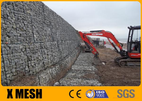 Wire Mesh 5mm Gabion Baskets 2.0×1.0×1.0m Zinc Coated