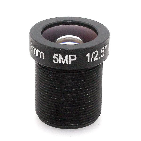 52 Degrees Angle IR CCTV Board Lens 1/2.5 HD 5mp 8mm For Security IP Camera