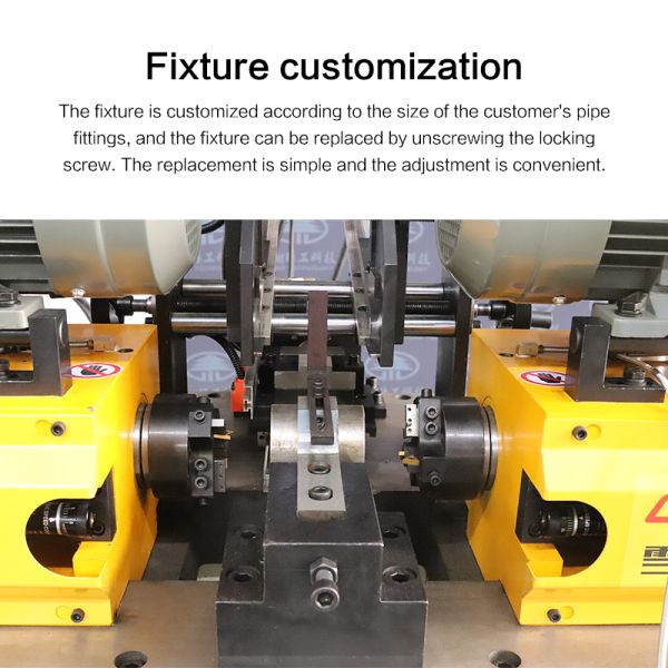 Automatic Double Head Chamfering Machine For Round Pipe And Round Bar