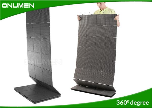 Full HD LED Flexible Video Screen For Magnet Mount , High Resolution LED Video Wall Advertising