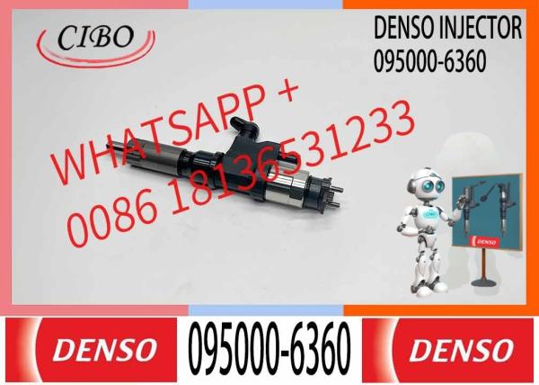 Plastic Good Common Rail Fuel Injector 095000-6360 SX001-08606 8-97609788-0 for Isuzu F Series 7.8 d 225-300 6HK1 Forwa