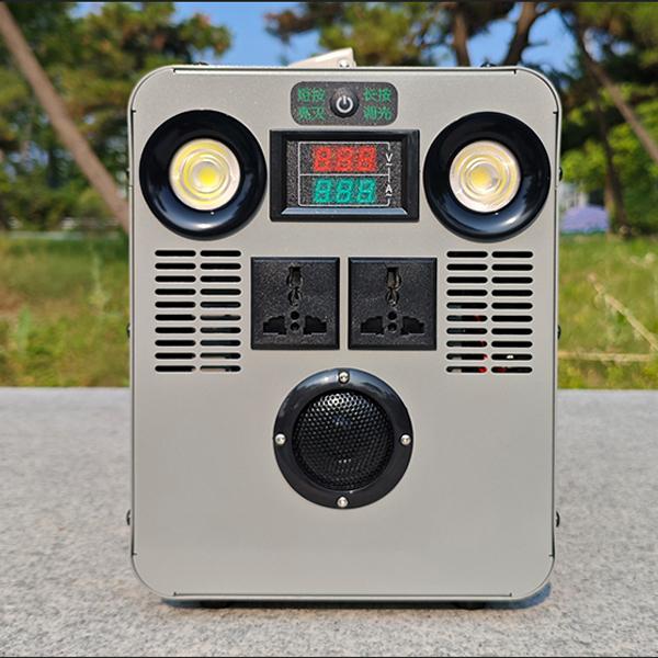 1000 Watts Hand Crank Generator Multimedia Player Power Bank Outdoor Manual Dynamo Emergency Light