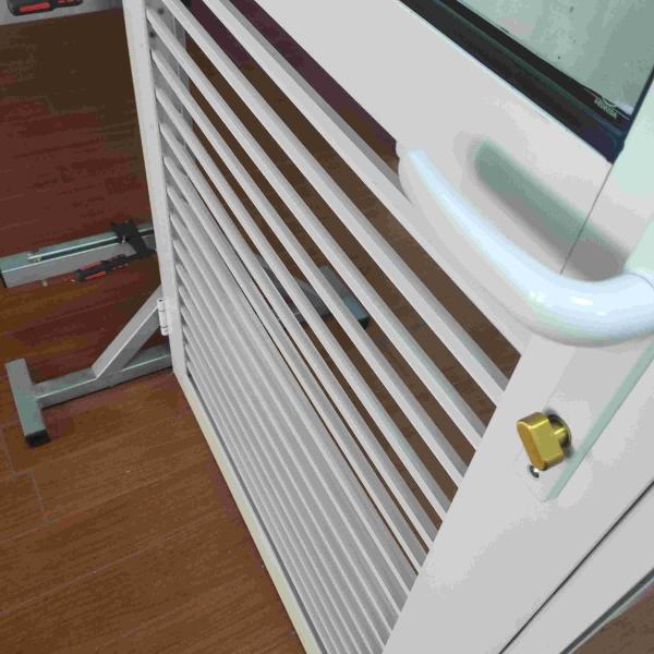 Aluminium Frames Hinged Doors Glass Thickness 6 Mm Thinckness Glass Blade Shutter Door