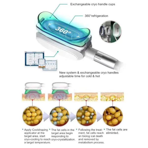 Double Chin 5 In 1 40k Cavitation Cryolipolysis Fat Freeze Slimming Machine