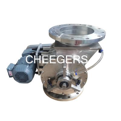 Cast Iron Rotary Airlock Valve Bulk Anti Sticking For Material Transport