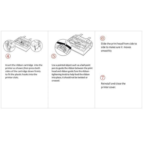 Compatible Printer Ribbon Cartridge , Black Epson DLQ3000 3250 14m * 25.4mm