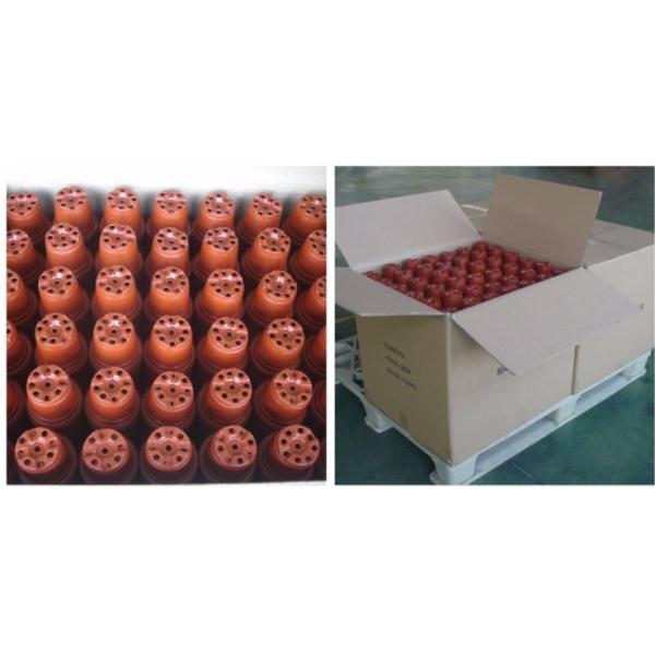 Double colour 2 gallon nursery garden plastic flower pots