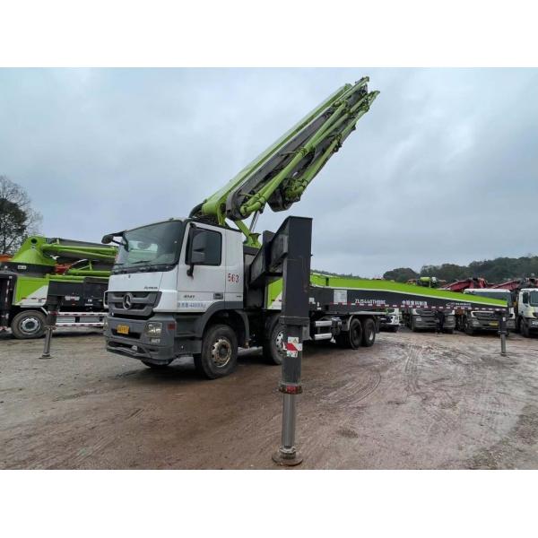 Zoomlion 56m Benz Truck Concrete Equipment Concrete Boom Beton Pump Machine Second Hand Truck Mounted Concrete Pump