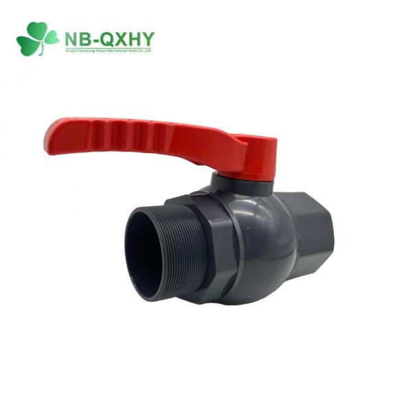 Manual Operation Male Threaded Plastic Ball Valve 3 2 Inch PVC UPVC with Threaded