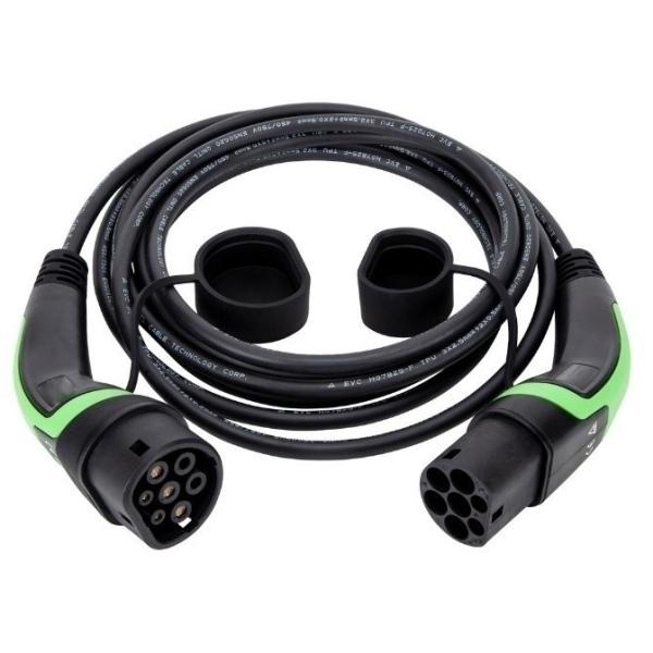 22kW 3 Phase 480V Type 2 To Type 2 EV Charging Cable 10m IP55