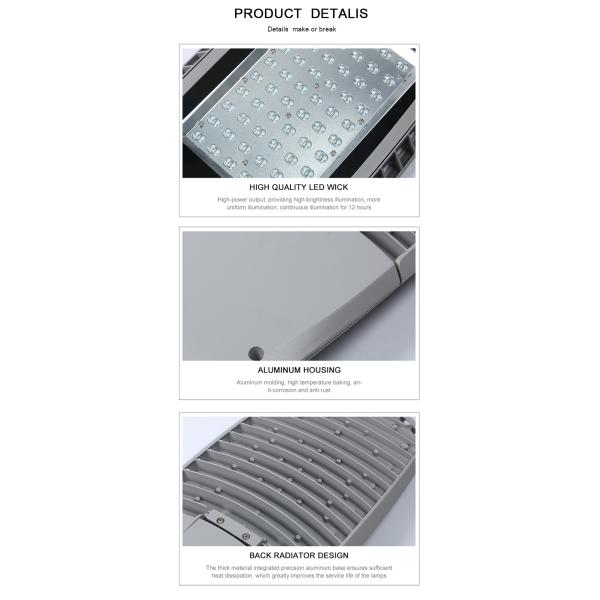 IP66 LED 	cri 75 Solar Powered Street Lights 200W For Theme Park