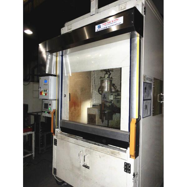 Modern Workhouse Puertas rodantes de PVC de alta velocidad Cuadro de aluminio Trabajo en máquina