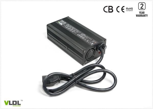 Black Silver Sealed Lead Acid Battery Charger , 24V 7A Fast Battery Charger For Powered Trolling Motors