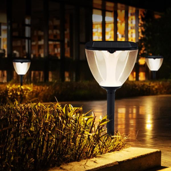 Aluminum Solar Lawn lamp Outdoor Lawn lamp Waterproof IP65 Solar Lamp Courtyard Decoration Solar panel Garden Light