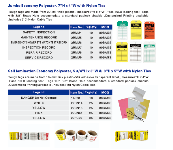 Etiqueta de seguridad de plástico adecuado para el lugar de trabajo con tamaño de agujero de montaje personalizado 3/8 pulgadas