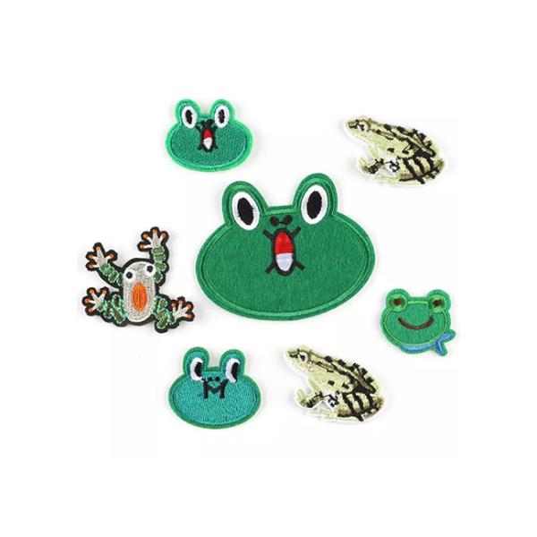 Logo Laughing Pepe LOL Emoji Frog Iron On Patch Embroidered Clothing Accessories