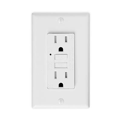 Weather Resistant GFCI Wall Outlets 125V 60Hz Self Ground Outlet For Electrical Safety And Efficiency