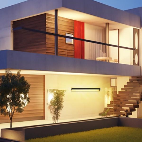 IP65 Waterproof RGB LED Wall Lamp For Garden Landscape Corner Decorative