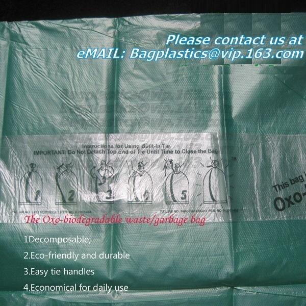 Compostable Trash Bags biodegradable custom logo printed, Carrier Punch Hole Handle Shopping Plastic Die Cut Bag