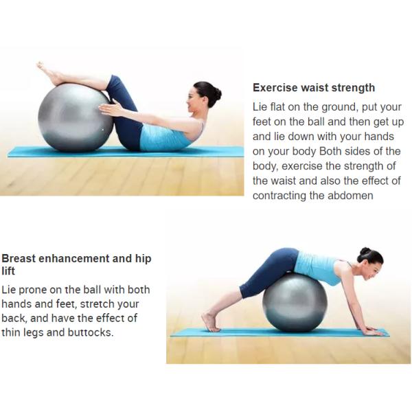 Massage Balance Rubber Stability Yoga Gym Stuff Anti Burst Multicolor Fitness Yoga Ball