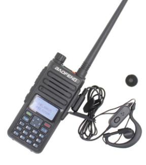 Portable DTMF Encoded VHF UHF Dual Band Two Way Radio